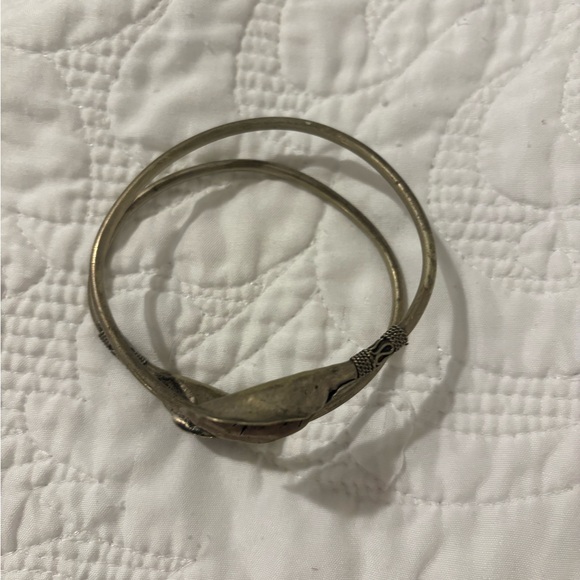 Sterling silver Lily cuff bracelet - Picture 5 of 7